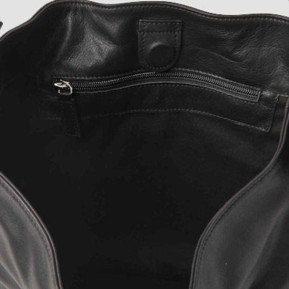 Vic Matie Viola Bucket Bag in Nappa Black leather - Picture 8 of 13
